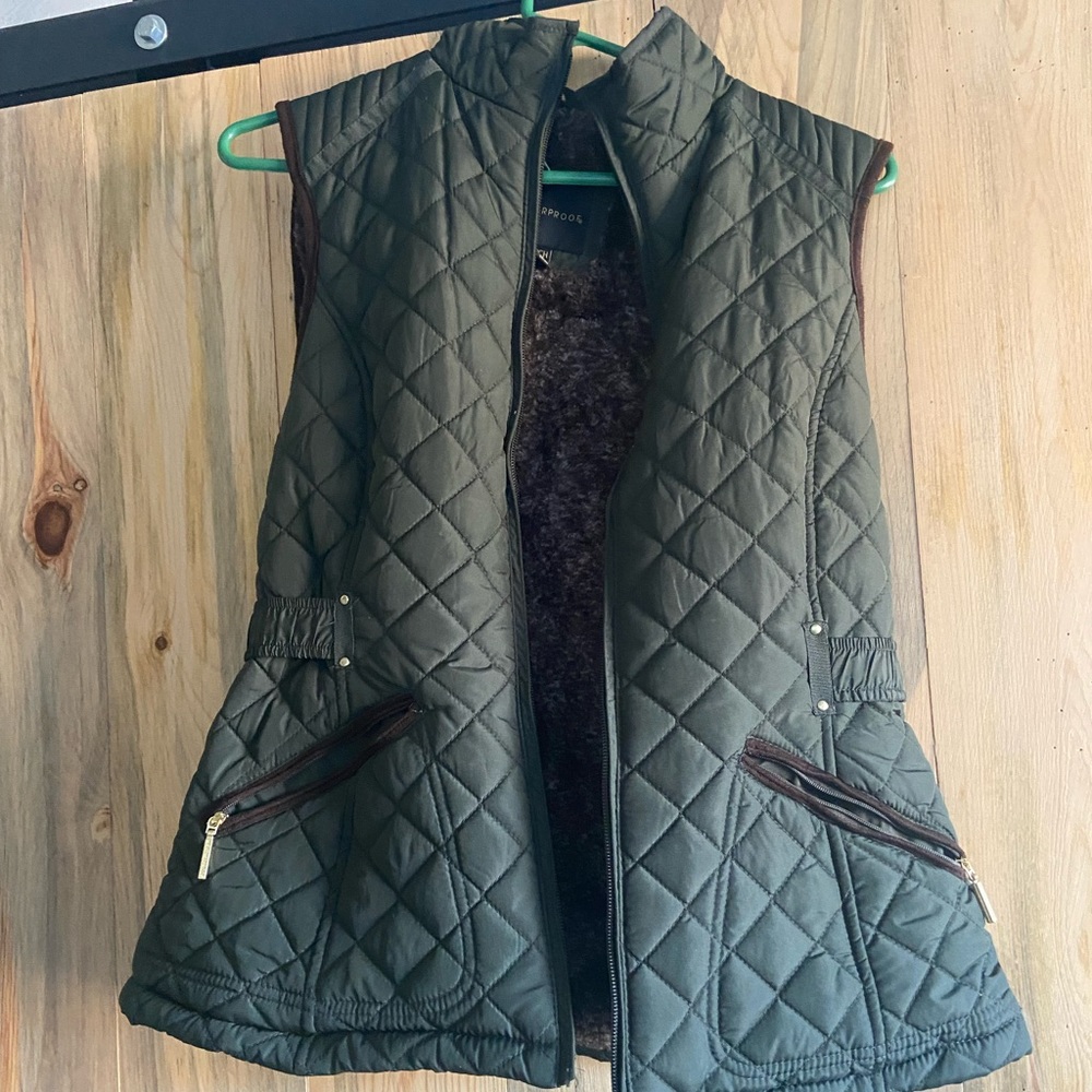Fur lined vest